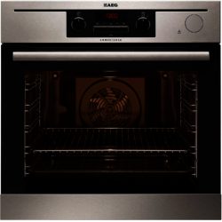 AEG BP5014321M Built-in MaxiKlasse Pyroluxe Plus Steam Oven in Stainless Steel